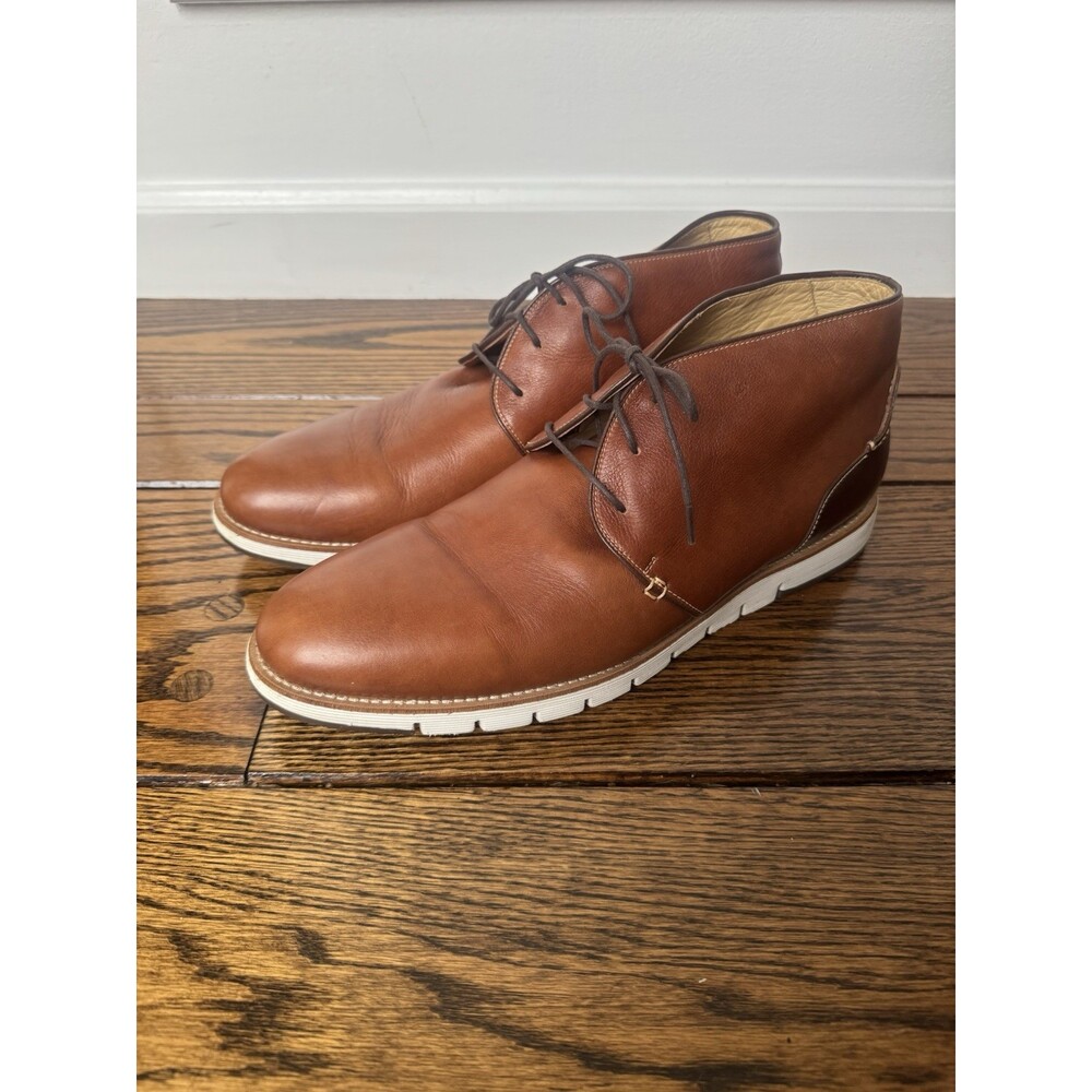 Johnston & Murphy Men's Brown Leather Shoes 17-1750 Size 13